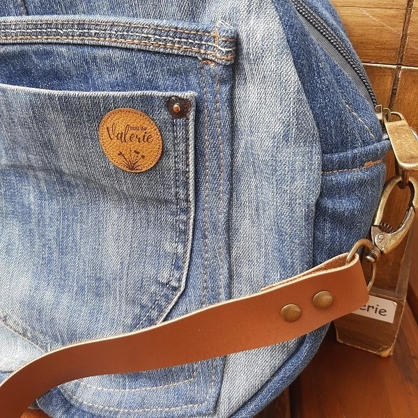 Bolsa Redonda de Ombro - Jeans