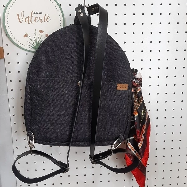 Mochila Pequetita Jeans Preto (Slim)