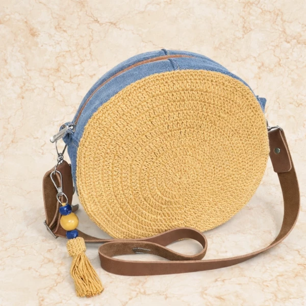 Bolsa Redonda Pequetita Mostarda