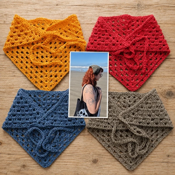 Lenço Bandana Azul Náutico