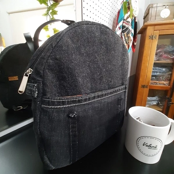 Mochila Pequetita Jeans Preto (Slim)