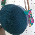Bolsa Redonda Pequetita Petróleo Flor